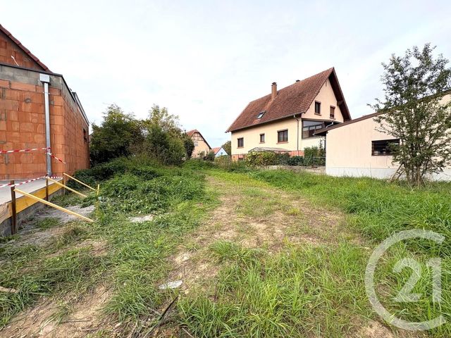 terrain à vendre - 690.0 m2 - UTTENHEIM - 67 - ALSACE - Century 21 Ckh Immobilier